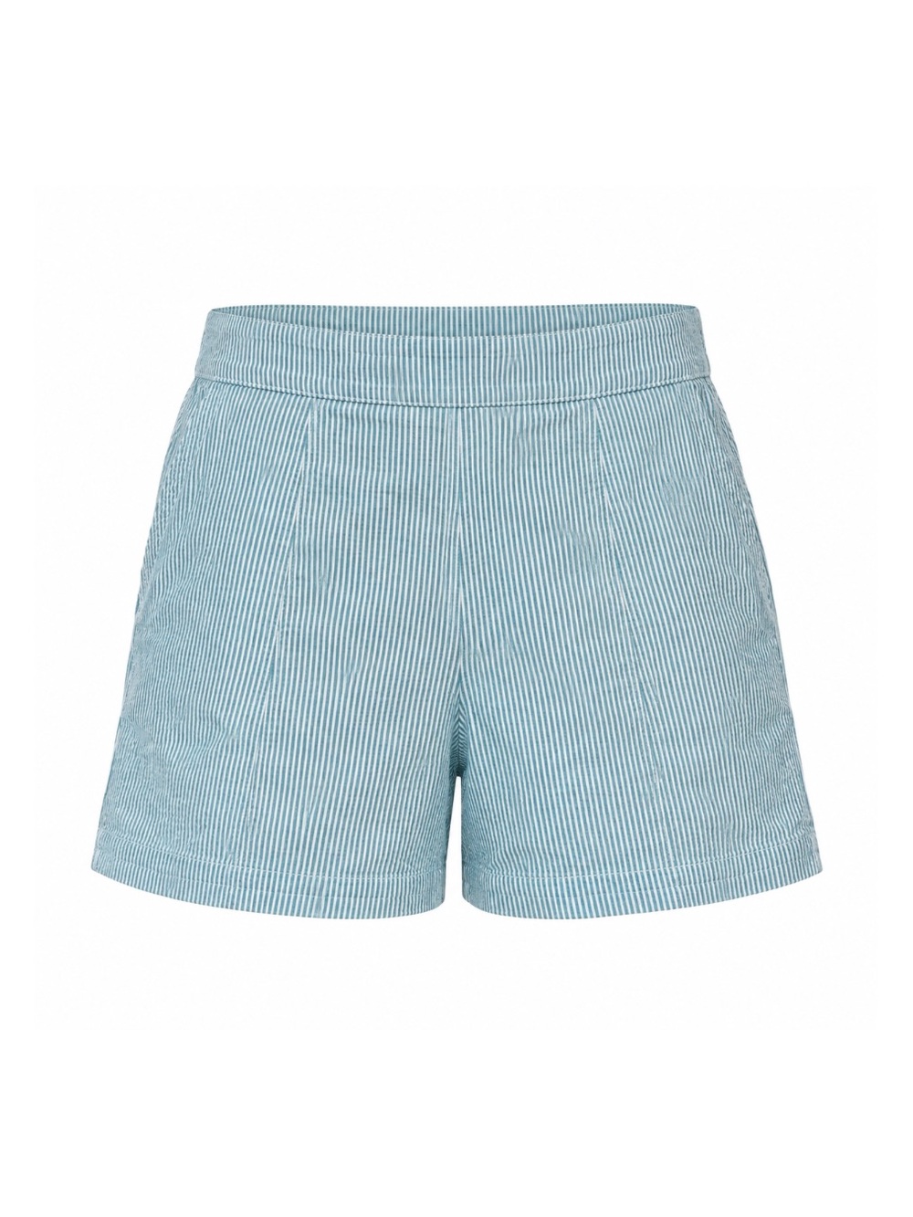 Bettina Star | Blue White Pinstripe Tailored Shorts | Women’s Size: L